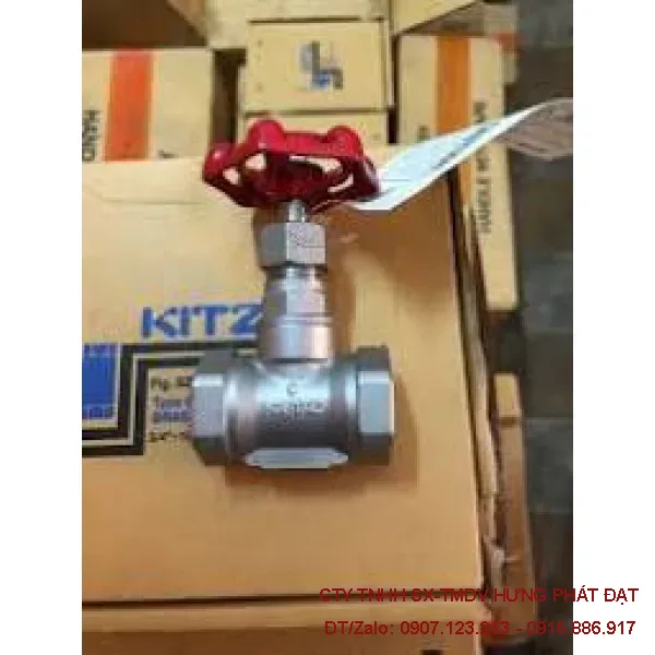 an bi inox mặt bích điều khiển khí nén phi 34