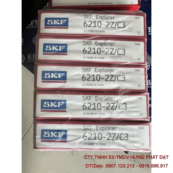 Bạc đạn SKF 6210-2Z/C3 chính hãng