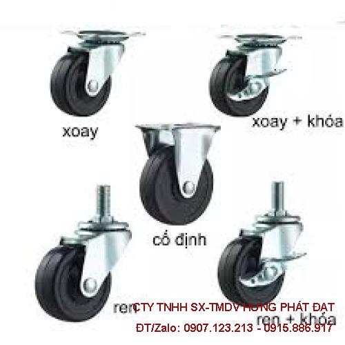 Bánh Xe Cao Su Đen 40x17