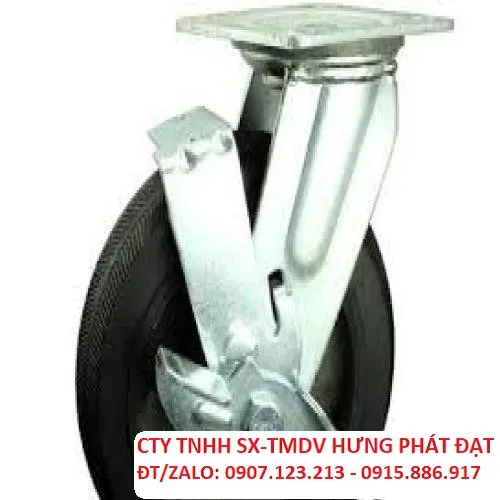 BÁNH XE CAO SU KHOÁ PHI 100