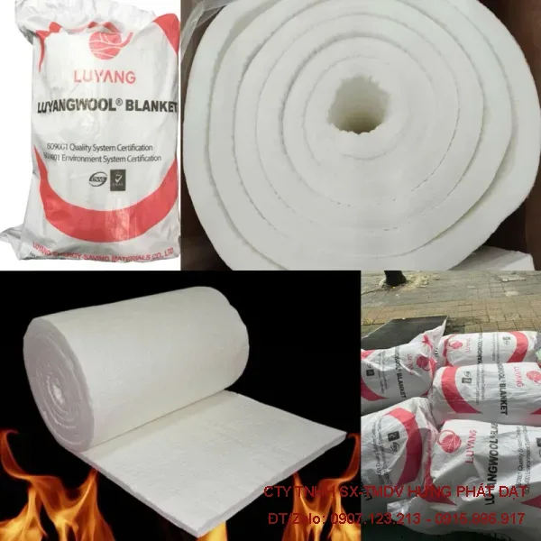Bông Ceramic dạng cuộn chịu nhiệt