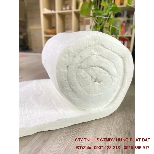 Bông gốm ceramic Luyang 128kg/m³ dày 50mm dạng cuộn