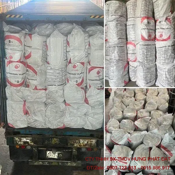 Bông gốm ceramic Luyang 96kg/m³ dày 25mm dạng cuộn