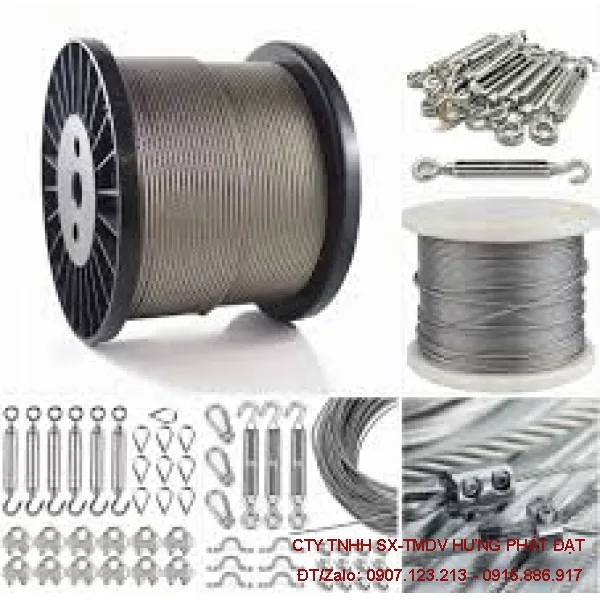Dây Cáp Thép Đen Phi 6mm Đến Phi 50mm