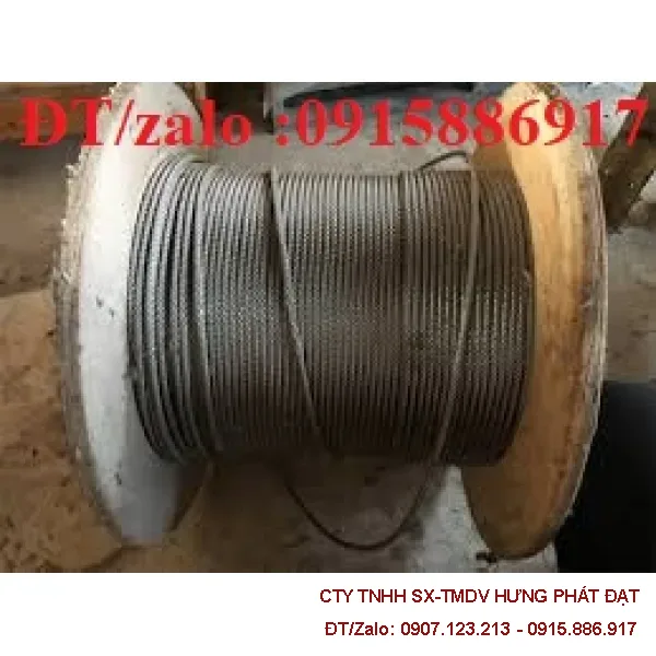 Dây Cáp Thép Mạ Kẽm Phi 1.5mm Đến Phi 50mm