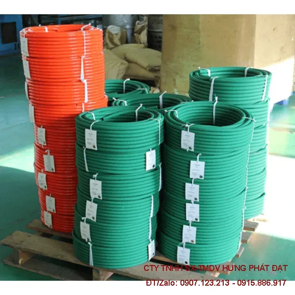Dây curoa PU tròn xanh nhám 2mm -20mm