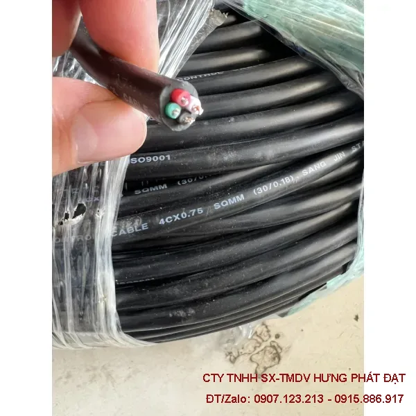 Dây điều khiển Sangjin 14 Core 0.5mm² đến 2.5mm² chính hãng