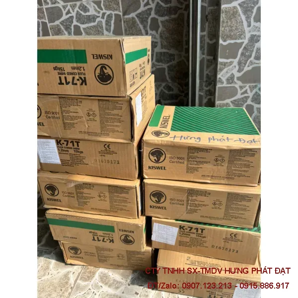 Dây hàn KISWEL K-71T 1.2mm E71T-1C dùng khí CO₂
