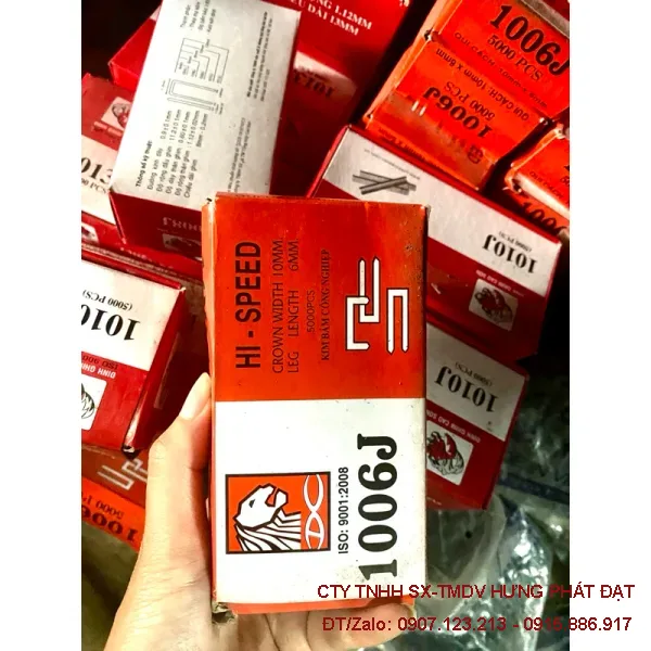 Đinh U, đinh ghim 1006J dùng cho máy đóng thùng công nghiệp
