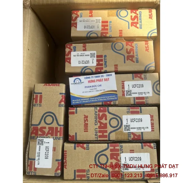 Gối đỡ bạc đạn Asahi UCFC209 chính hãng