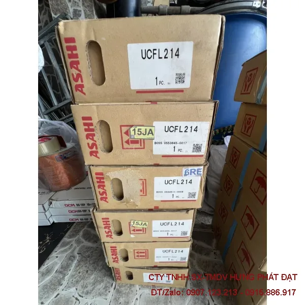 Gối đỡ bạc đạn Asahi UCFL214 chính hãng