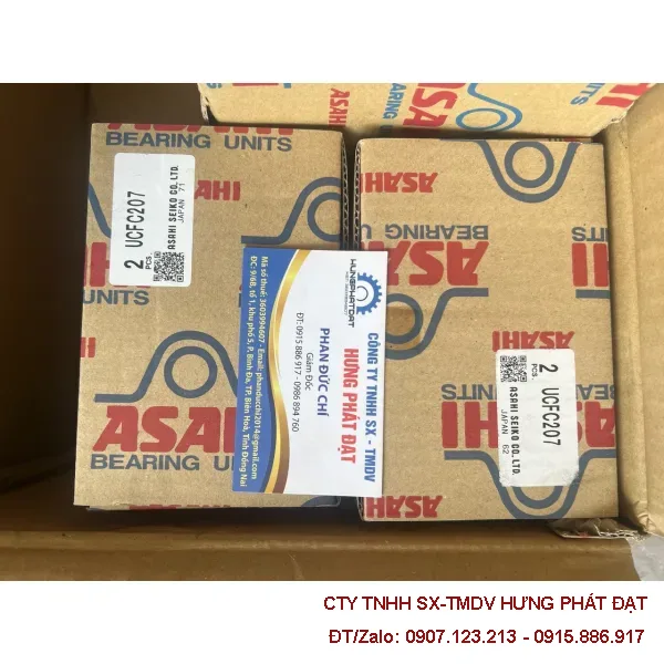 Gối đỡ bạc đạn Asahi UCP208 chính hãng