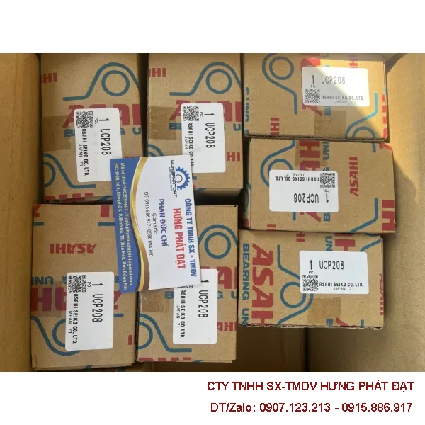 Gối đỡ bạc đạn Asahi UCP208 chính hãng