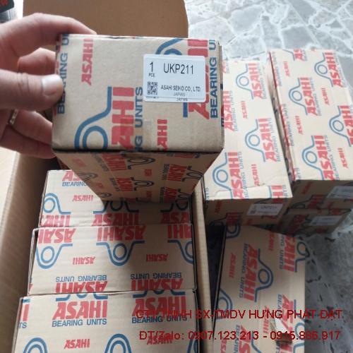 Gối đỡ vòng bi, bạc đạn UKP205 Asahi Japan chính hãng