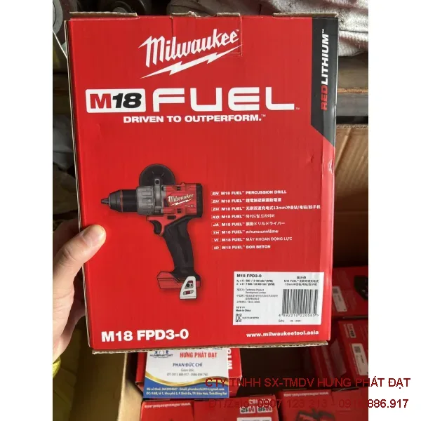 Máy khoan pin Milwaukee M18 FPD3-0 18V FUEL 158Nm
