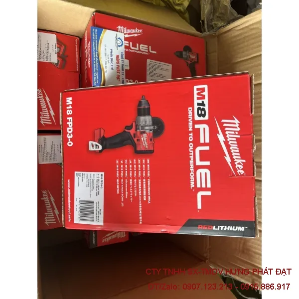 Máy khoan pin Milwaukee M18 FPD3-0 18V FUEL 158Nm
