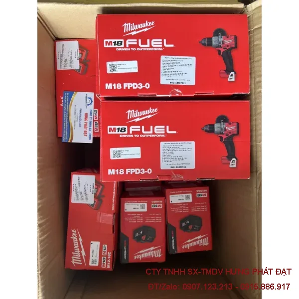 Máy khoan pin Milwaukee M18 FPD3-0 18V FUEL 158Nm
