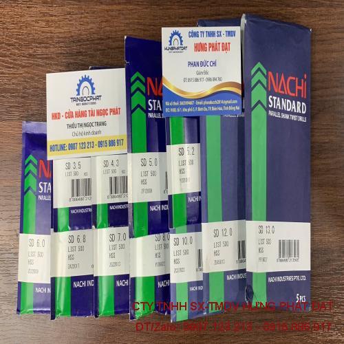 Mũi Khoan NACHI List 500 13.0mm – 13.9mm Chính Hãng Nhật Bản