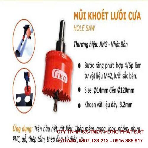 Mũi khoét lỗ hợp kim JMG phi 17mm chính hãng