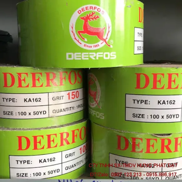 Nhám cuộn nhám vải DEERFOS KA162 khổ 100 AA36–AA600