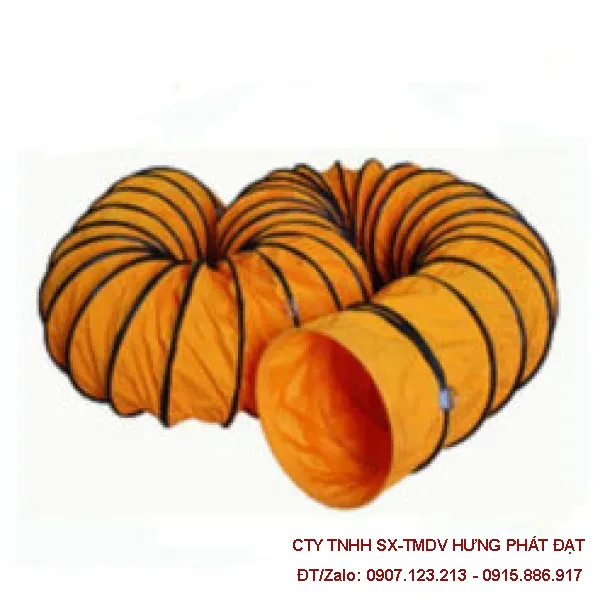 Ống Gió Mềm Simili Phi 300 Dùng Cho Quạt Hút Công Nghiệp