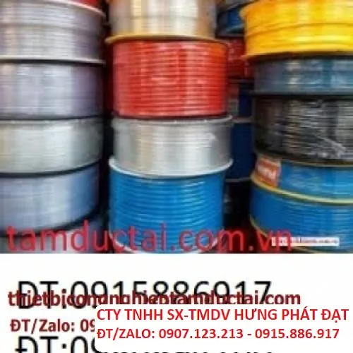 ỐNG HƠI PU TRẮNG (CAM ,XANH ,VÀNG ,ĐEN) PUMQ 6.5*10*100M