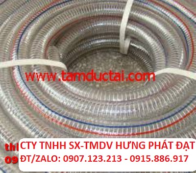 Ống nhựa trắng mềm & cứng có lõi kẽm