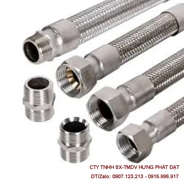 Ống Teflon bọc lưới inox 1/8 inch chịu nhiệt PTFE