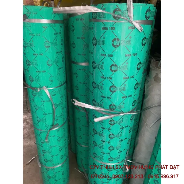 Ron amiang vuông tẩm chì 10x10 làm kín công nghiệp