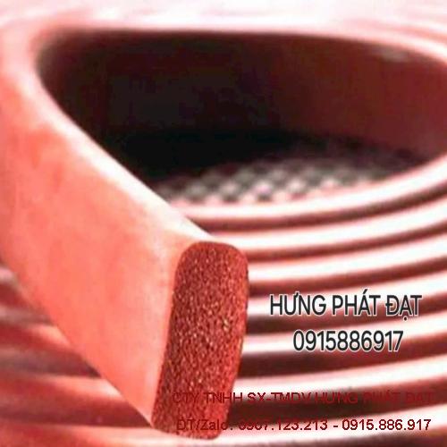 Ron Silicon Xốp Đỏ Chịu Nhiệt Chữ Nhật 3mm x10mm
