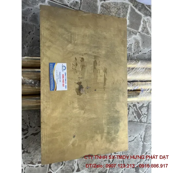 Tấm Đồng Thau Dày 6–50mm Khổ 400x500mm