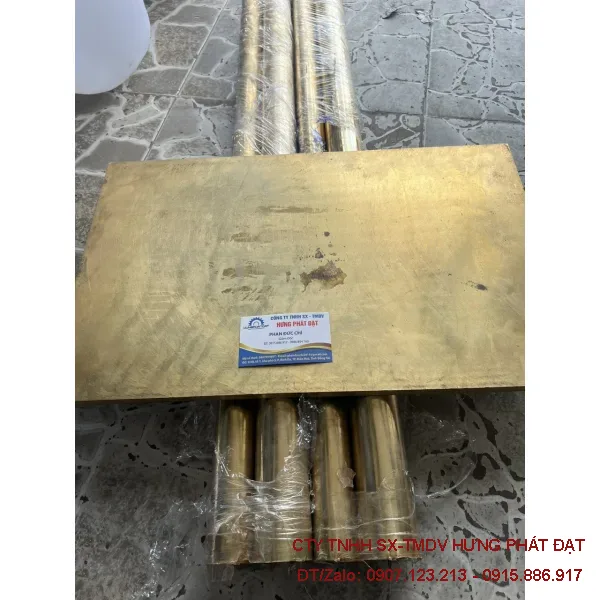 Tấm Đồng Thau Dày 6–50mm Khổ 400x500mm