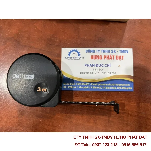 Thước cuộn Deli 3m