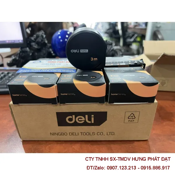 Thước cuộn Deli 5m