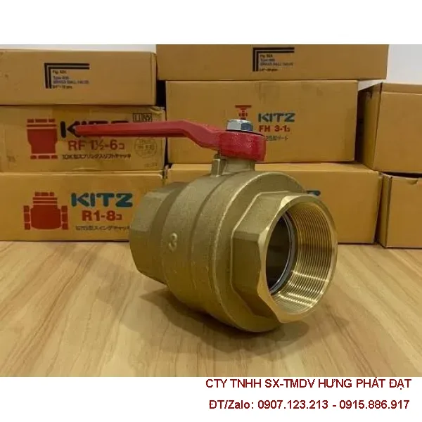 Van bi tay gạt đồng KITZ 1 1/4 inch DN32 ren 42