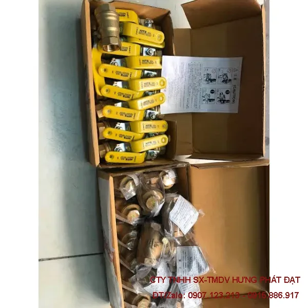 Van bi tay gạt đồng KITZ 1 inch DN25 ren 34