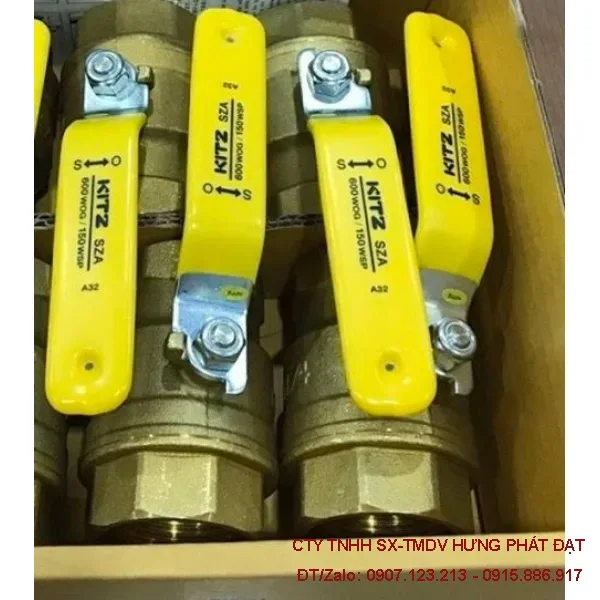 Van bi tay gạt đồng KITZ 3/4 inch DN20 ren 27
