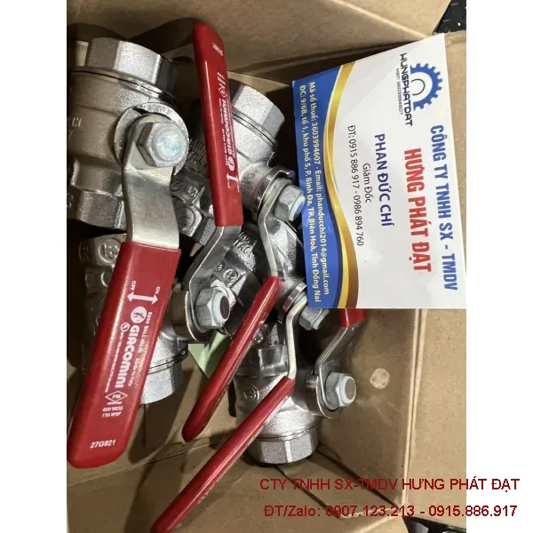 Van bi tay gạt Giacomini 17mm