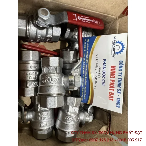 Van bi tay gạt Giacomini 17mm