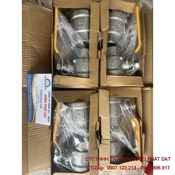 Van bi tay gạt inox mặt bích JIS 10K DN100