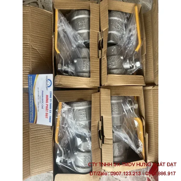 Van bi tay gạt inox mặt bích JIS 10K DN100