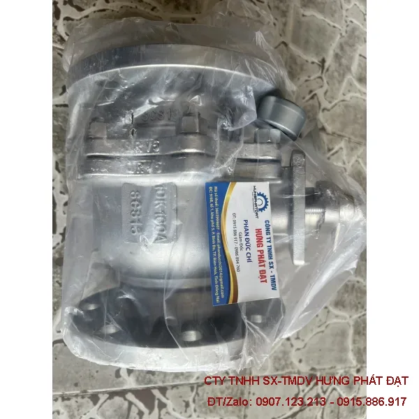 Van bi tay gạt inox mặt bích JIS 10K đủ quy cách DN15-DN100