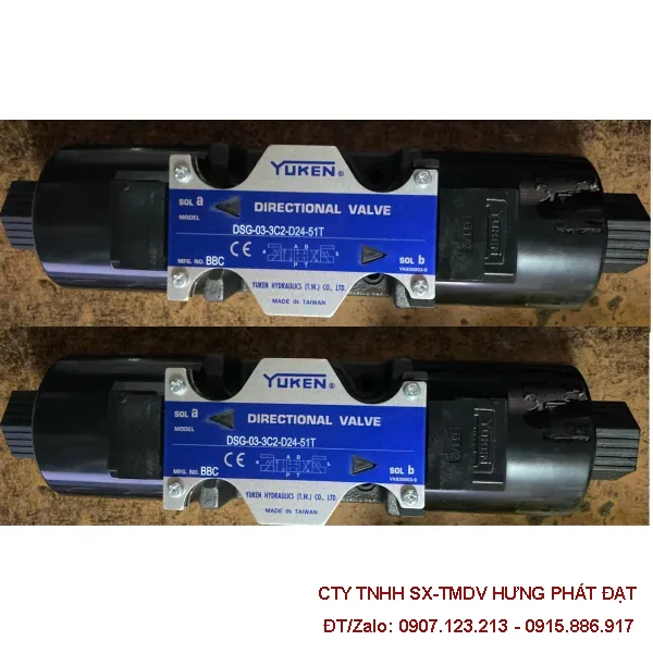 Van điện từ thủy lực DSHG-04-3C60-A240-51T Yuken Taiwan chính hãng