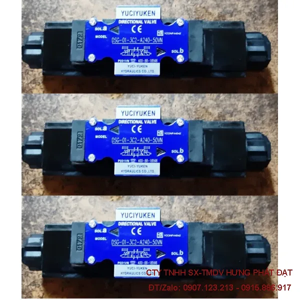 Van điện từ thủy lực DSHG-04-3C60-A240-51T Yuken Taiwan chính hãng
