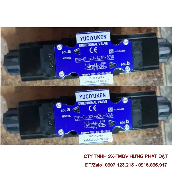 Van điện từ thủy lực DSHG-04-3C60-A240-51T Yuken Taiwan chính hãng