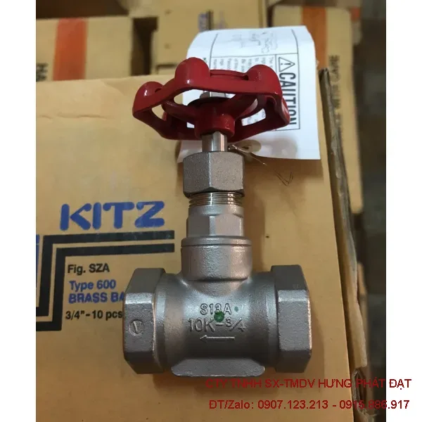 Van tay vặn đồng KITZ 2 inch DN50 ren 60