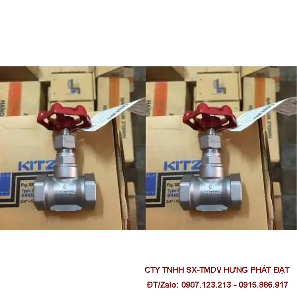 Van tay vặn inox KITZ JIS 10K 1 inch DN25 ren 34