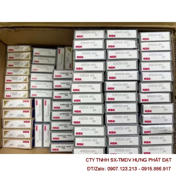 Vòng bi ,bạc đạn NSK 6200–6210 ZZCM, RS chính hãng Nhật Bản